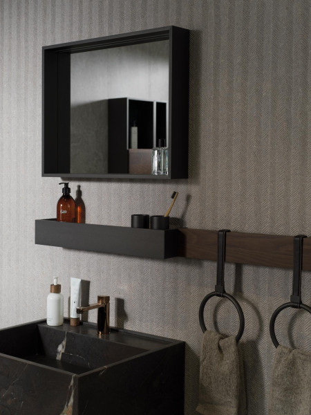 Porcelanosa Spiga Noir Topo 45x120 cm Wandfliese rektifiziert